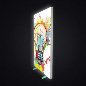 espositore bifacciale luminoso