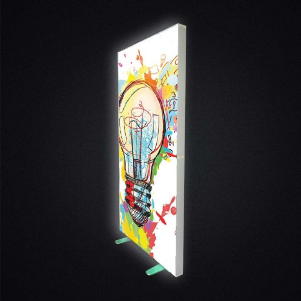 Qivine 2 Basi per Esposizione con Luci a LED, Rettangolare Base Espositiva per Luci LED, Supporto per Lampada USB, in Legno, per Lastra Resina